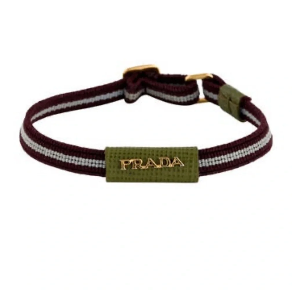 PRADA-AUTHENTIC (Preloved) Elastic And Leather Bracelet - Picture 13 of 13